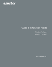 ASUSTOR AS5402T Guide D'installation Rapide