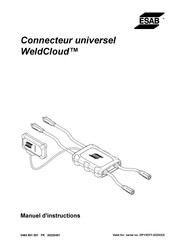 ESAB WeldCloud Manuel D'instructions