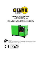 GENYX ENERGY G5010GPLS Manuel D'utilisation Original
