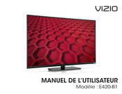 Vizio E420-B1 Manuel De L'utilisateur