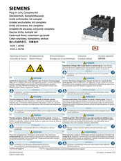 Siemens 3VA9213-0KP00 Notice D'utilisation