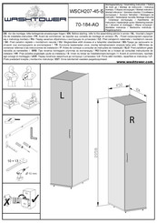 WASHTOWER 70-184-AO Notice De Montage