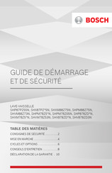 Bosch SHV878ZD3N Guide De Démarrage Et De Sécurité