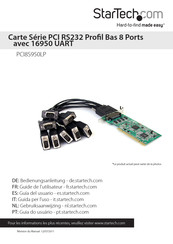 StarTech PCI8S950LP Guide De L'utilisateur