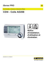 OERTLI iSense PRO AD258 Notice D'installation, D'utilisation Et D'entretien