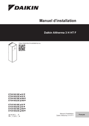 Daikin Altherma 3 H HT F+W ETVH16S23E 9W Série Manuel D'installation