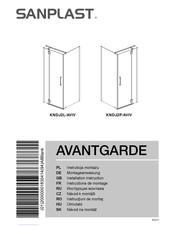 SANPLAST AVANTGARDE KNDJ2P/AVIV Instructions De Montage