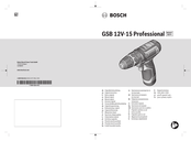 Bosch GSB 12V-15 Professional Notice Originale