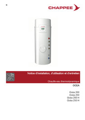 Chappee Ocea 250 Notice D'installation, D'utilisation Et D'entretien
