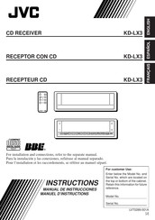 JVC KD-LX3R Manuel D'instructions