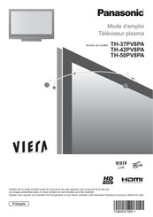 Panasonic VIERA TH-50PV8PA Mode D'emploi