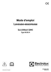 Electrolux Professional QuickWash QWC Mode D'emploi