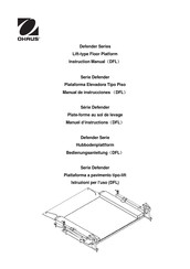 OHAUS DFL1500WL Manuel D'instructions