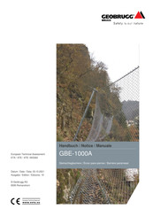 Brugg Geobrugg GBE-1000A Notice