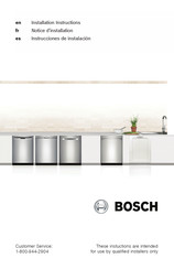 Bosch SHEM3AY55N Notice D'installation