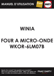 WINIA WKOR-6LM07 Mode D'emploi Et Conseils De Cuisson