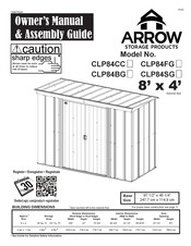 Arrow Storage Products CLP84BG Manuel De L'utilisateur Et Guide D'assemblage