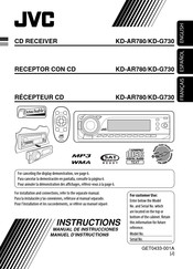 JVC KD-AR780 Manuel D'instructions