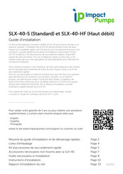 Impact Pumps SLX-40-S Guide D'installation