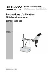 KERN and SOHN OZL-45 Instructions D'utilisation