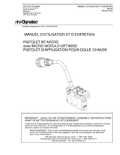 ITW Dynatec BF Micro Serie Manuel D'utilisation Et D'entretien