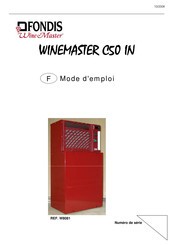 Fondis WINEMASTER C50IN Mode D'emploi