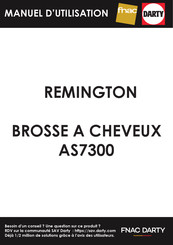 Remington Blow Dry & Style Caring 800W Airstyler AS7300 Mode D'emploi