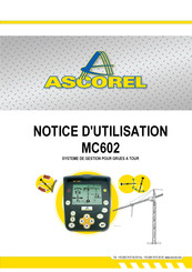 ASCOREL MC602 Notice D'utilisation