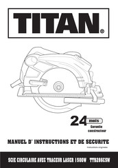 Titan TTB286CSW Manuel D'instructions Et De Sécurité