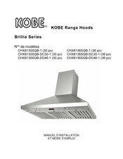 KOBE CHX8136SQB-DC46-1 Manuel D'installation Et Mode D'emploi