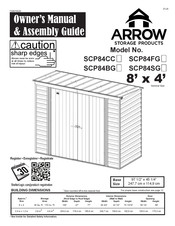 Arrow Storage Products SCP84FG Manuel De L'utilisateur Et Guide D'assemblage