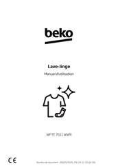 Beko WFTE 7611 WWR Manuel D'utilisation