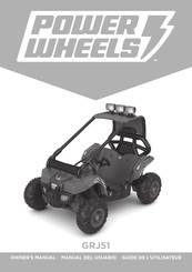Power Wheels GRJ51 Guide De L'utilisateur
