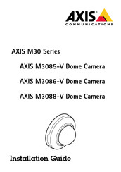 Axis M3086-V Guide D'installation