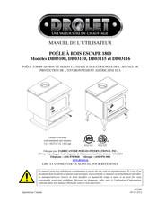 Drolet DB03116 Manuel De L'utilisateur