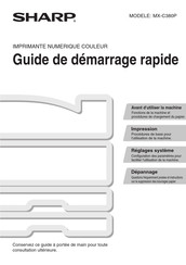 Sharp MX-C380P Guide De Démarrage Rapide