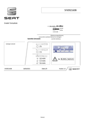 Seat 5FJ092160B Instructions