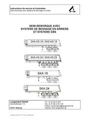 Langendorf SKA 18 Instructions De Service Et D'entretien