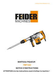 FEIDER Machines FMP1522 Notice D'instruction