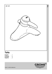 Grohe Talia 33 121 Instructions D'installation