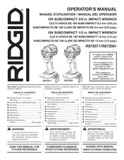 RIDGID R872081 Manuel D'utilisation