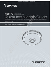 Vivotek Supreme FE8173 Guide D'installation Rapide