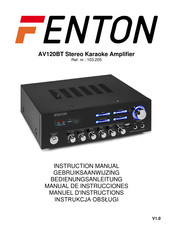 Fenton AV120BT Manuel D'instructions