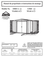 Arrow VL6562-A Manuel Du Propriétaire Et Instructions De Montage