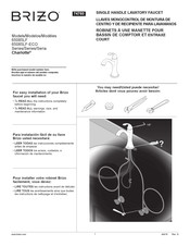 Brizo CHARLOTTE 65085LF-PNCO Mode D'emploi