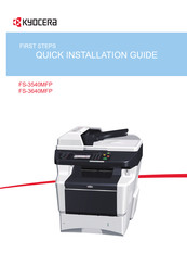 Kyocera Ecosys FS-3540MFP Guide D'installation Rapide