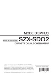 Evident Olympus SZX-SDO2 Mode D'emploi