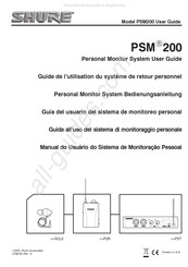 Shure PSM200 Guide De L'utilisation