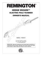 Remington HEDGE WIZARD 110946-01 Mode D'emploi