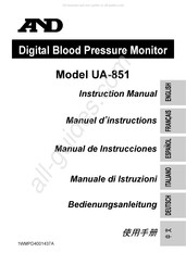 AND UA-851 Manuel D'instructions